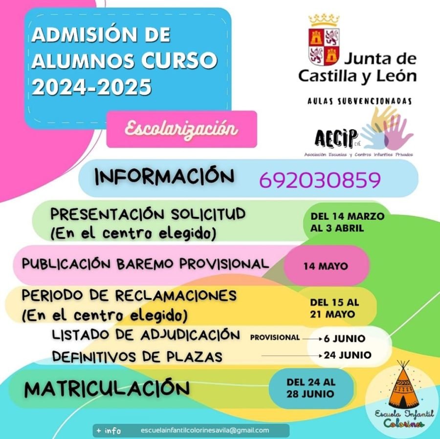 curso 2024/2025 Colorines