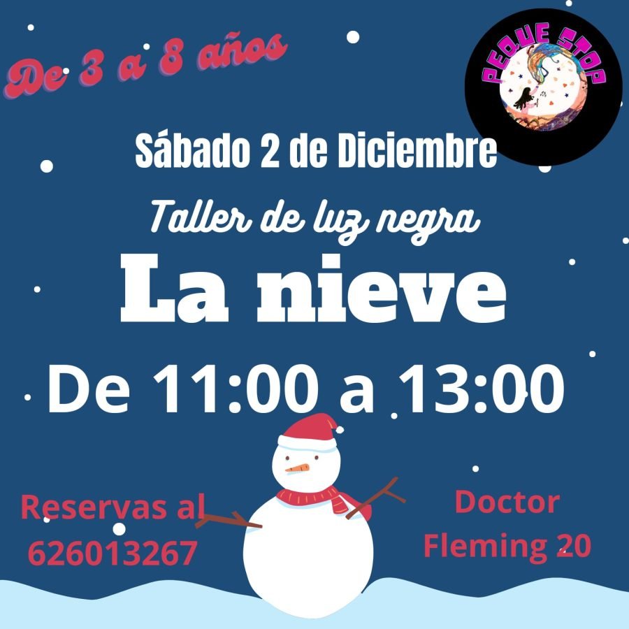 taller de luz negra la nieve