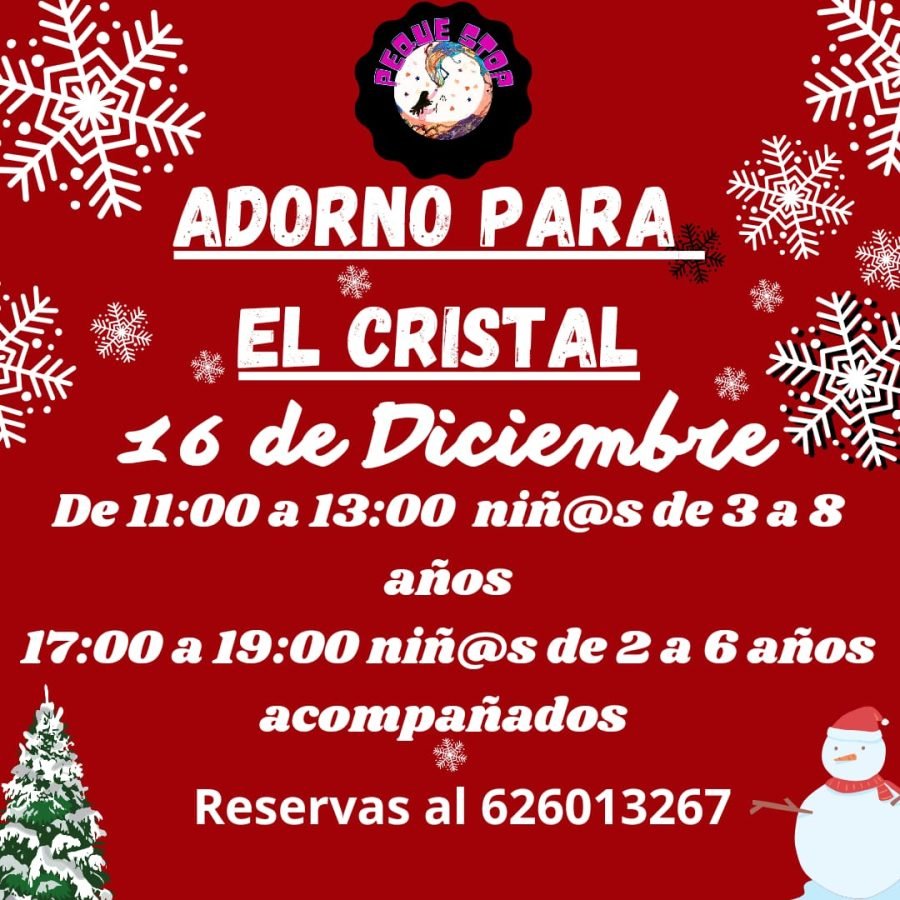 TALLER DE ADORNO PARA EL CRISTAL