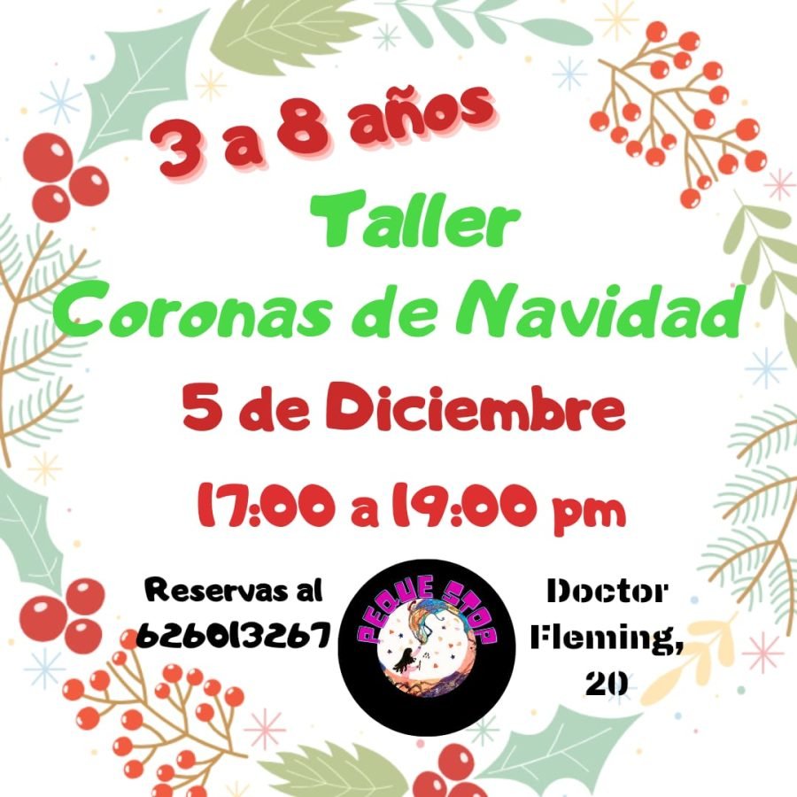 taller coronas navidad