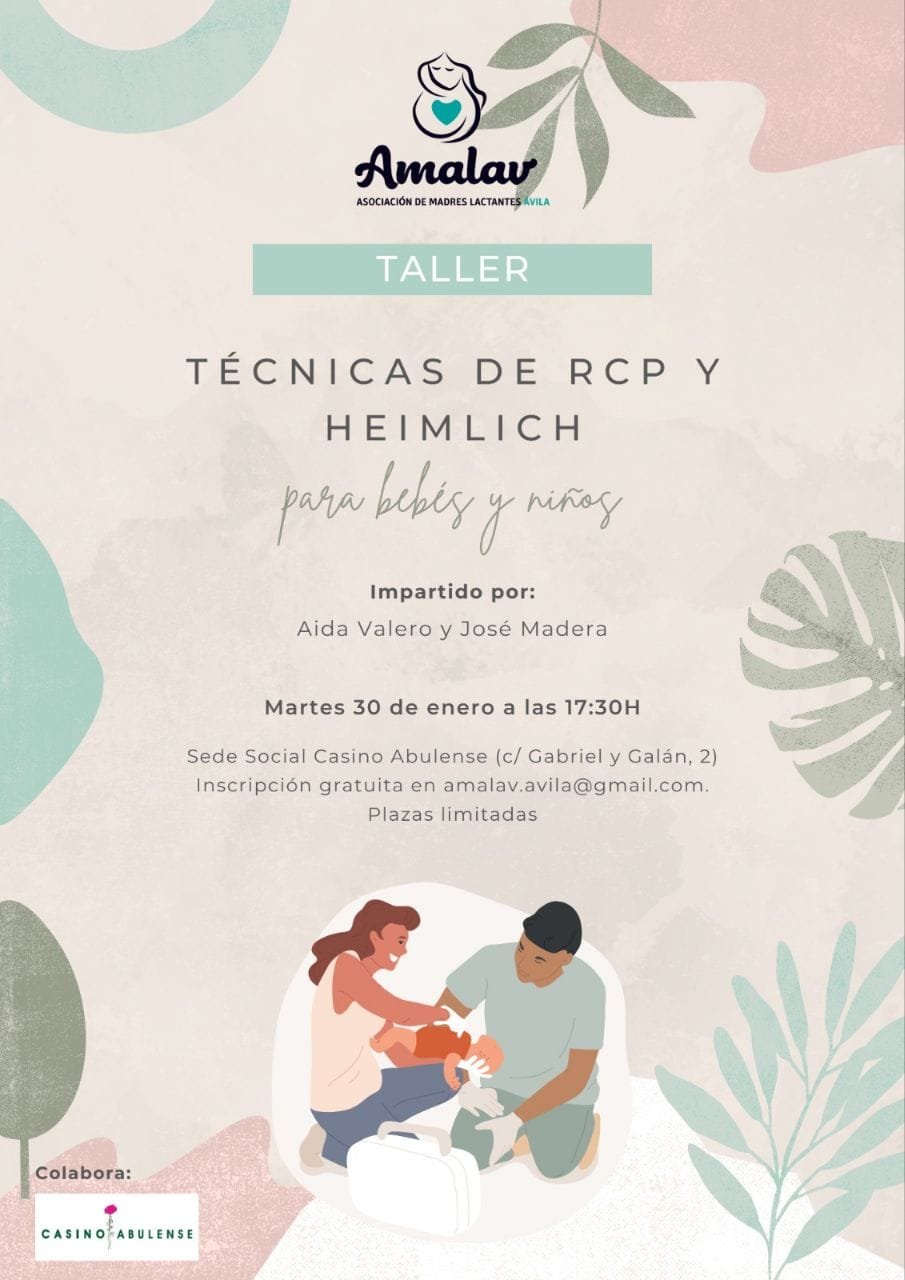 Taller de RCP y maniobra Heimlich para bebés y niños