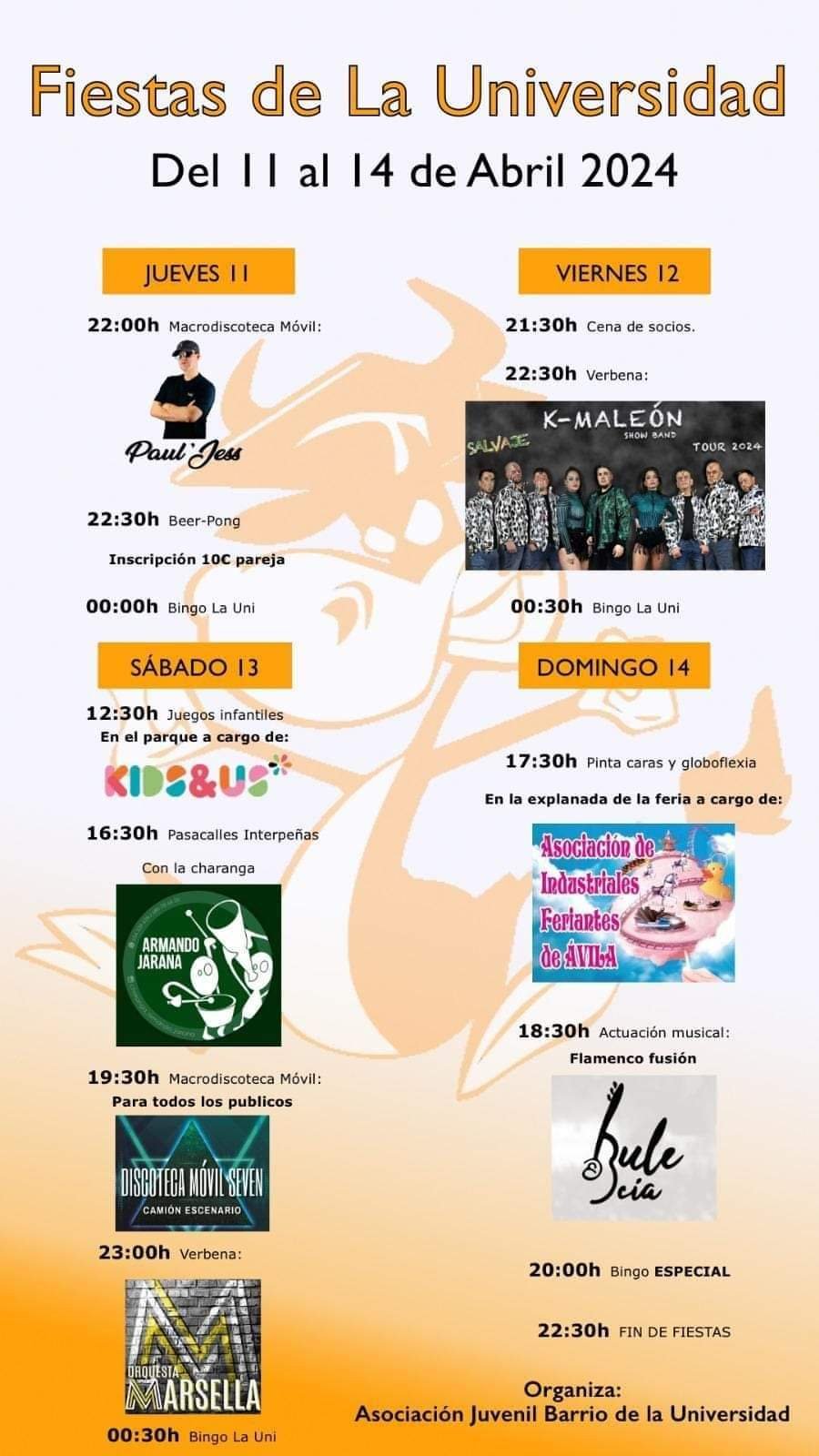 Fiestas barrio universidad 2024