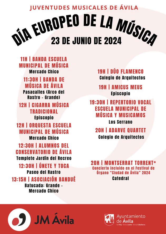Día Europeo de la Música 2024 en Ávila
