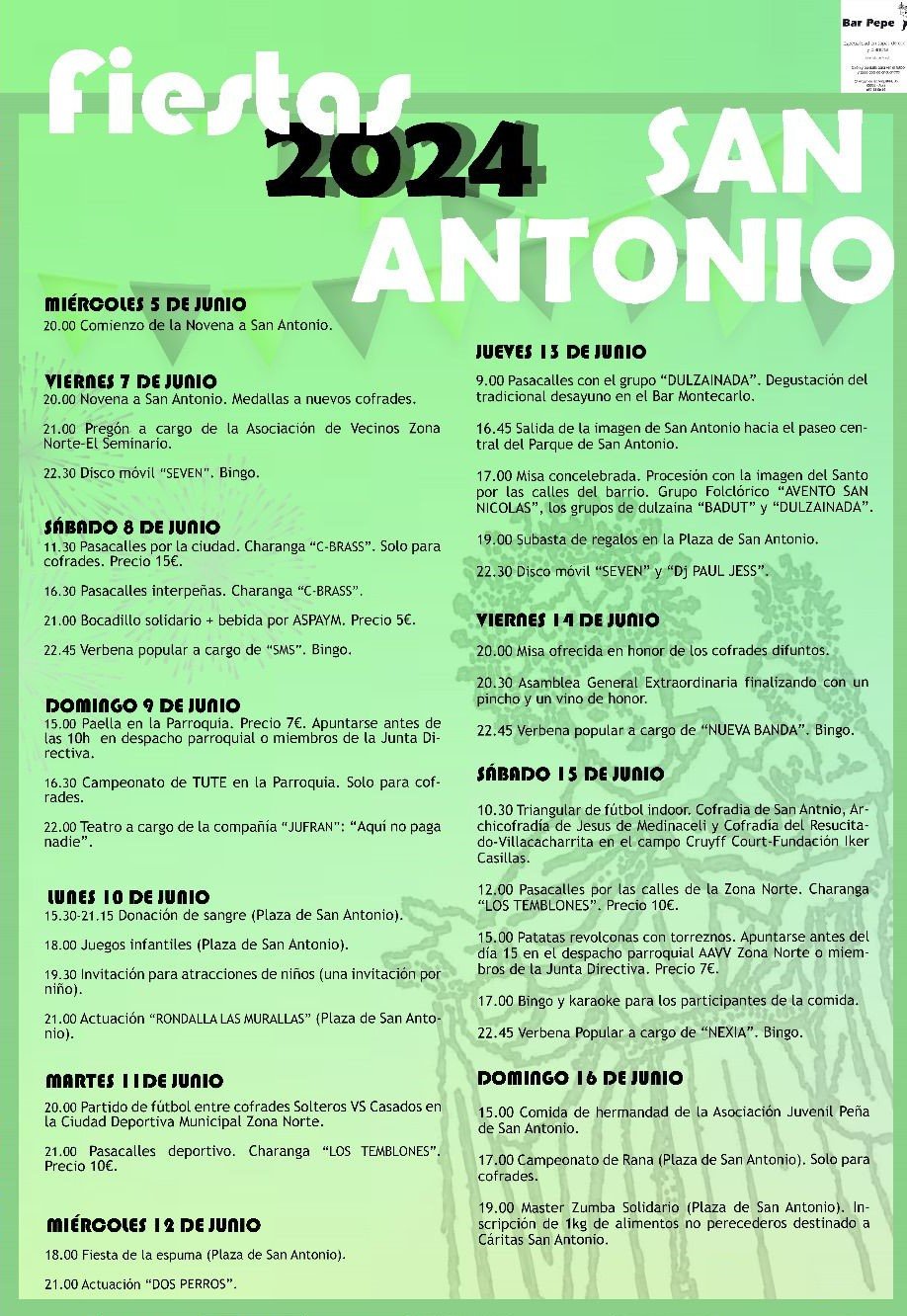 FIESTAS DE SAN ANTONIO 2024 EN ÁVILA