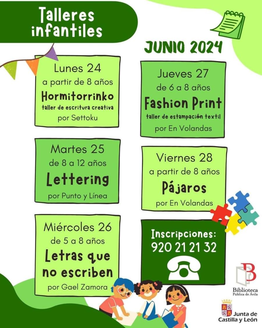 talleres infantiles biblioteca pública