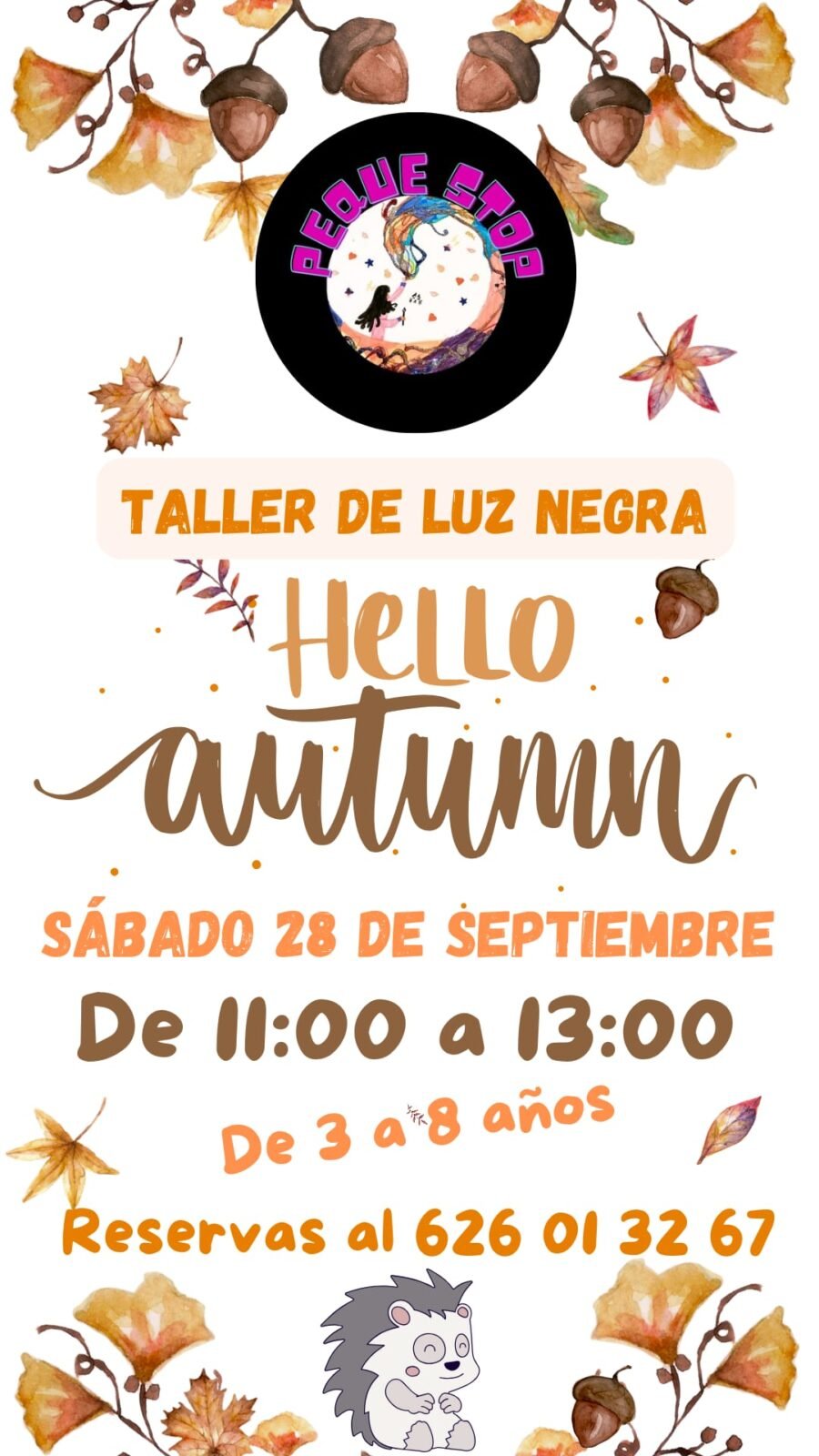 Taller de luz negra 'Hello Autumn'
