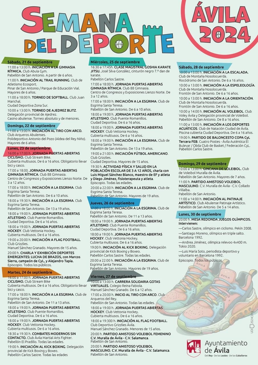 Semana del Deporte 2024 en Ávila