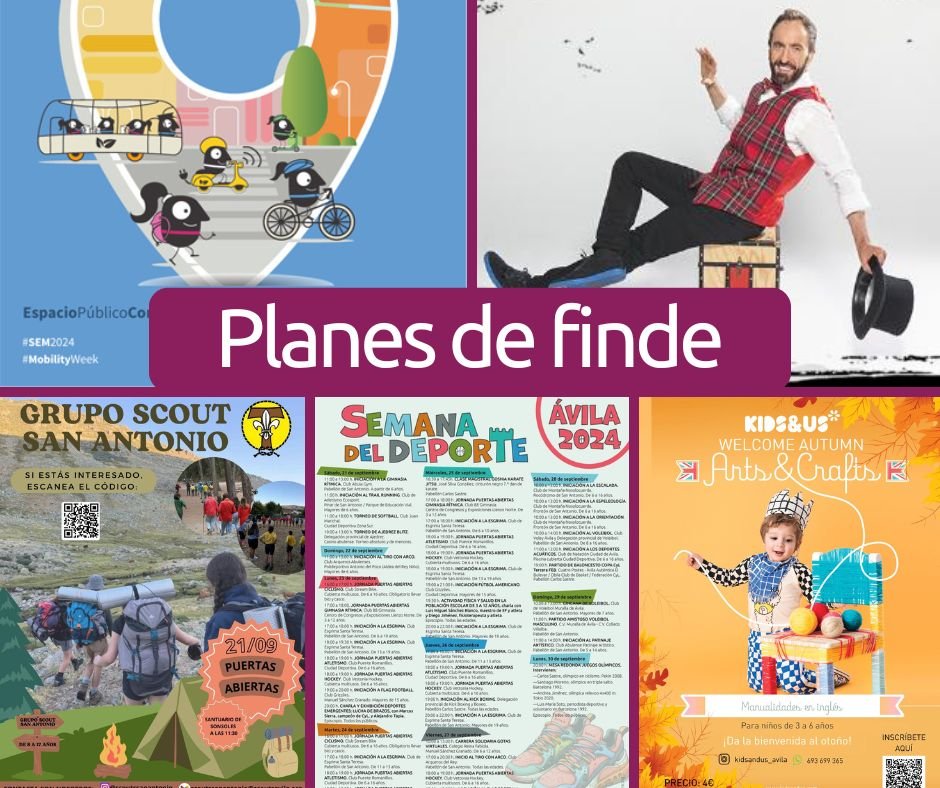 planes para el finde del 21 y 22 de septiembre