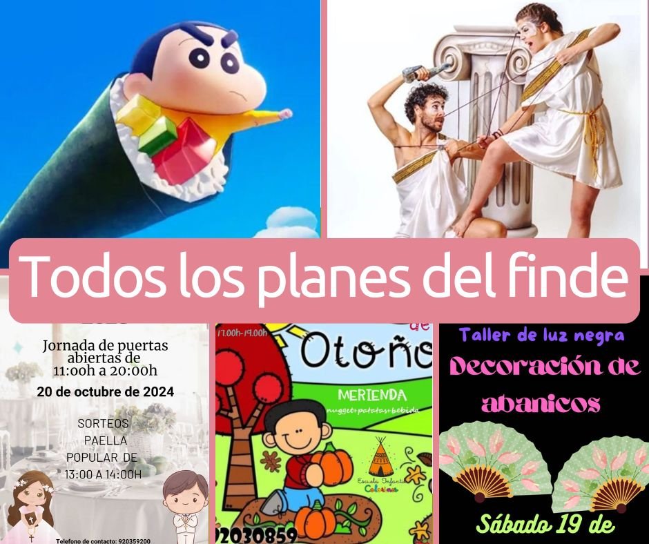 planes para el finde del 19 y 20 de octubre