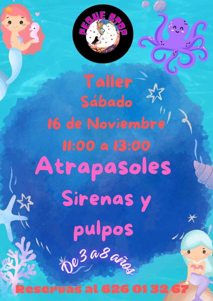 Taller de atrapasoles Pulpos y Sirenas