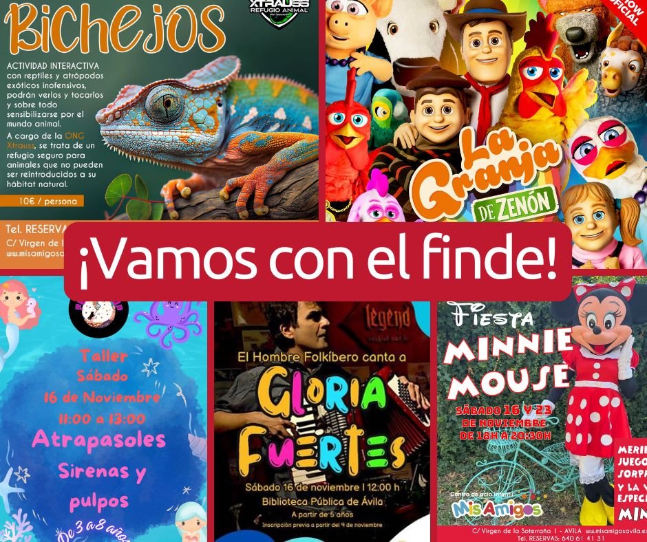 Planes para el finde del 16 y 17 de noviembre