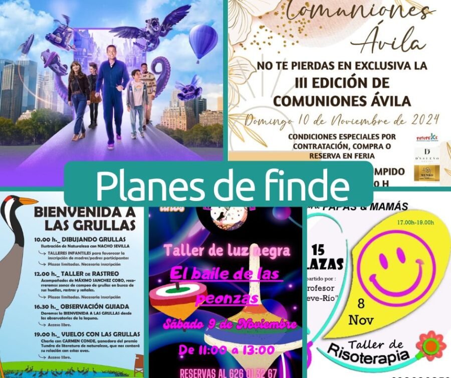 Planes para el finde del 9 y 10 de noviembre