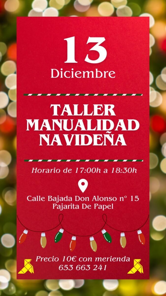 manualidad de Navidad en Colorines