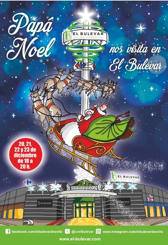 papá noel en ávila 2024