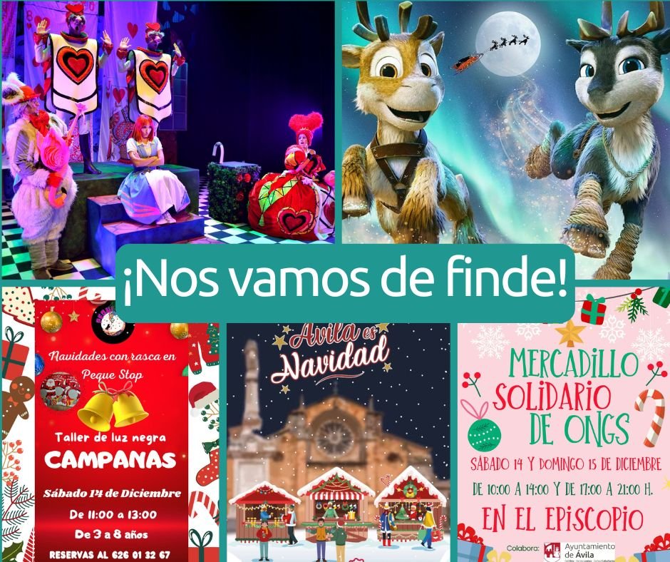 Planes para el finde del 14 y 15 de diciembre