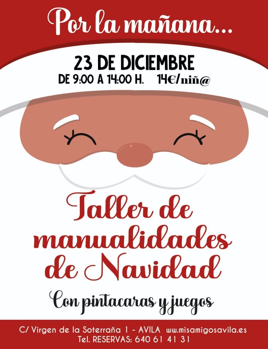 Taller de manualidades de Navidad en Mis Amigos