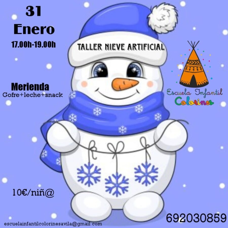 Taller de nieve artificial