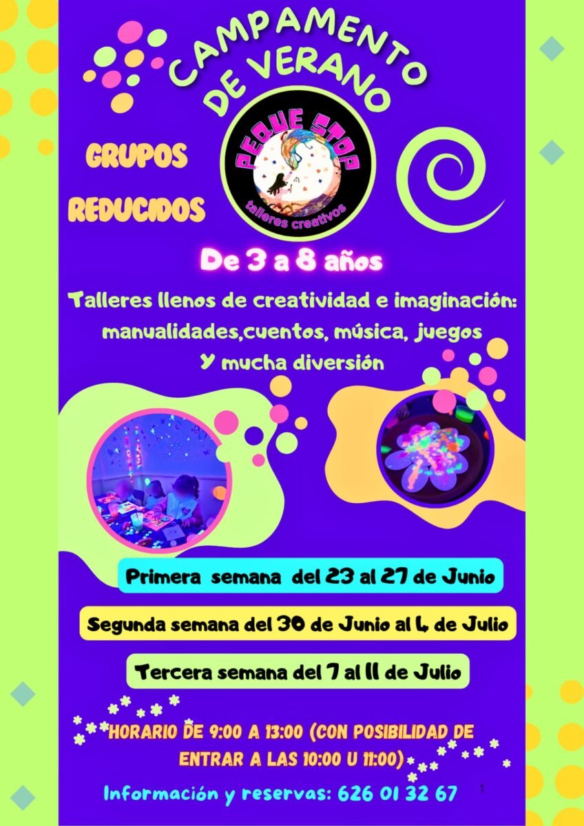 campamentos de verano 2025 en Peque Stop