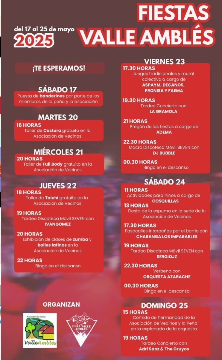 planes para el finde del 24 y 25 de mayo en ávila