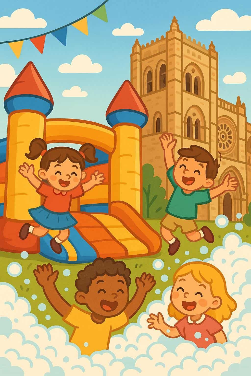 Castillos hinchables y Fiesta de la Espuma Verano 2025 en Ávila