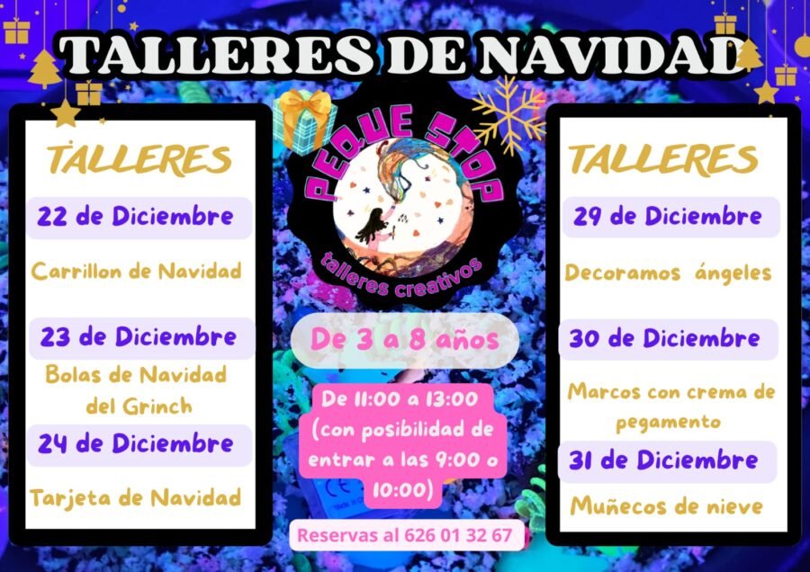 talleres de navidad de peque stop